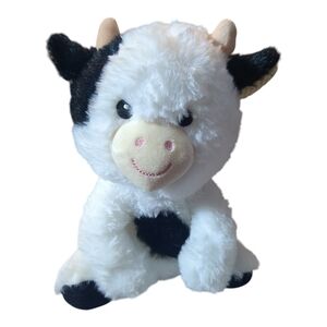 Spark Create Imagine Rattle Cow Plush Stuffed Animal 9"